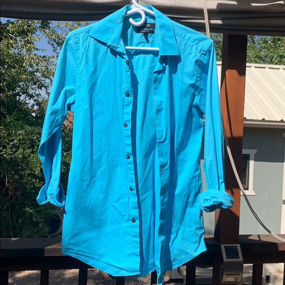 Men’s Apt 9 bright blue button down